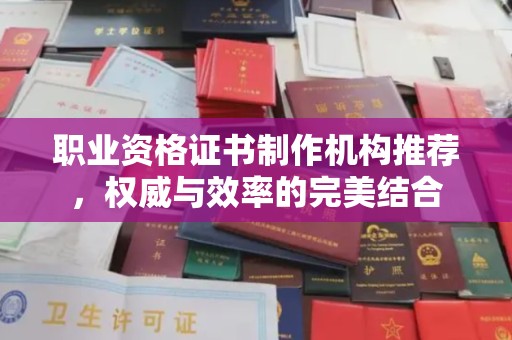 尼勒克职业资格证书制作机构推荐，权威与效率的完美结合