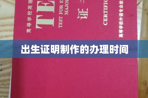 尼勒克出生证明制作的办理时间