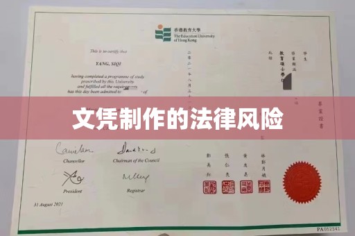 尼勒克文凭制作的法律风险
