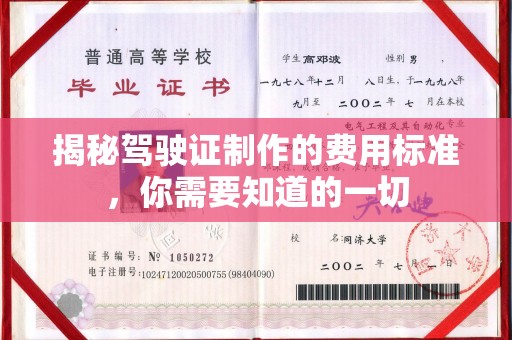 尼勒克揭秘驾驶证制作的费用标准，你需要知道的一切