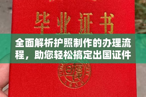 尼勒克全面解析护照制作的办理流程，助您轻松搞定出国证件