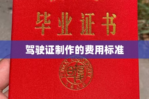 尼勒克驾驶证制作的费用标准