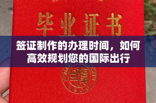 尼勒克签证制作的办理时间，如何高效规划您的国际出行