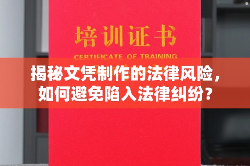 尼勒克揭秘文凭制作的法律风险，如何避免陷入法律纠纷？