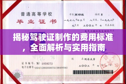 尼勒克揭秘驾驶证制作的费用标准，全面解析与实用指南