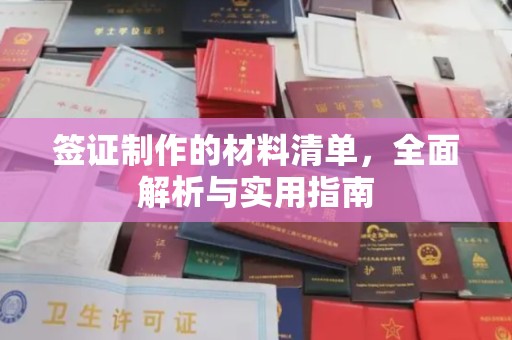 尼勒克签证制作的材料清单，全面解析与实用指南