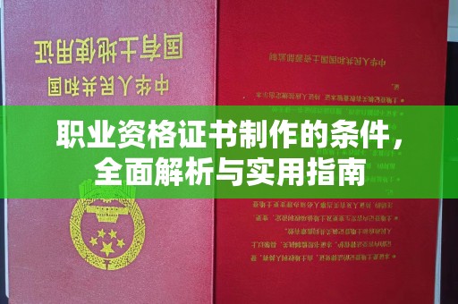 尼勒克职业资格证书制作的条件，全面解析与实用指南
